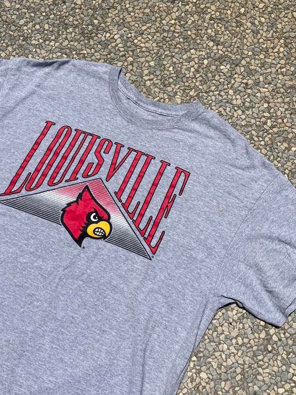 Louisville Cardinals Gray Graphic Tee
